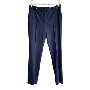 NEW WHBM The Slim Pant Dress Trousers Classic Navy Blue Size 6